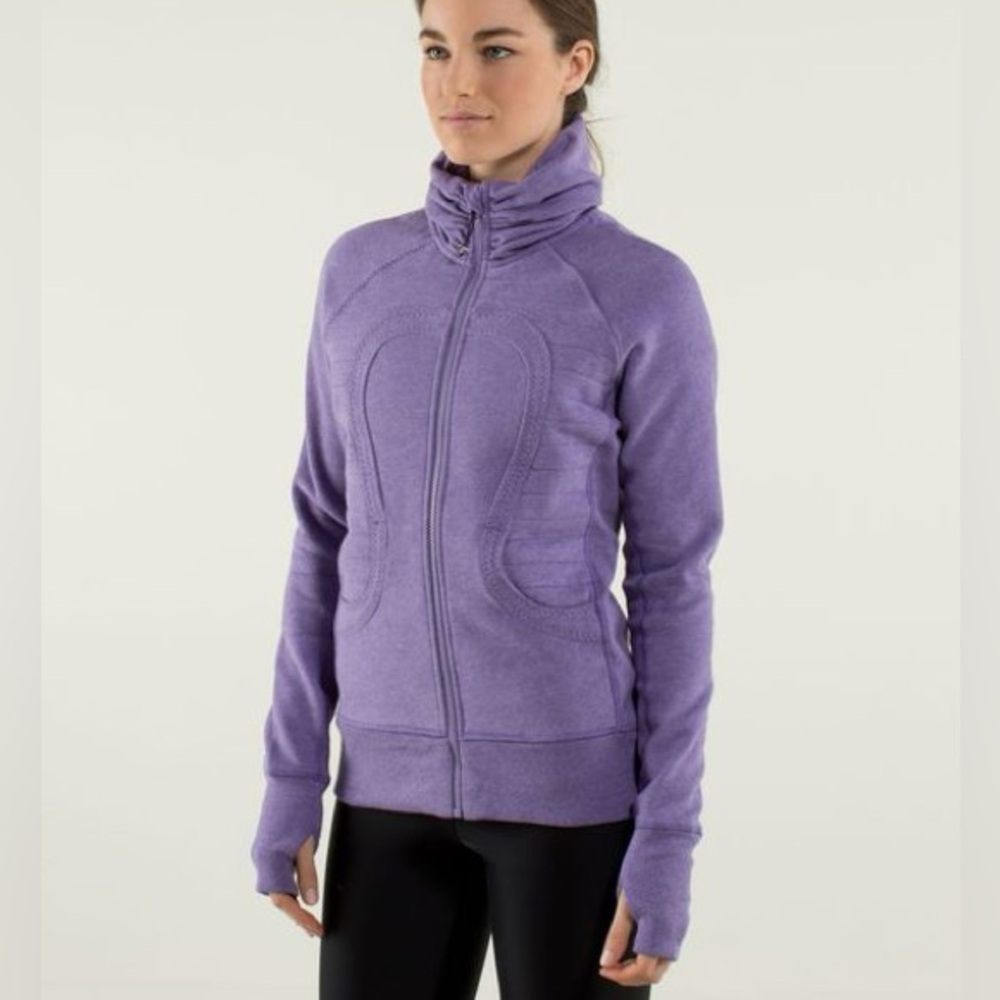 lululemon athletica Lavender Purple Full-Zip Funnel Neck Jacket